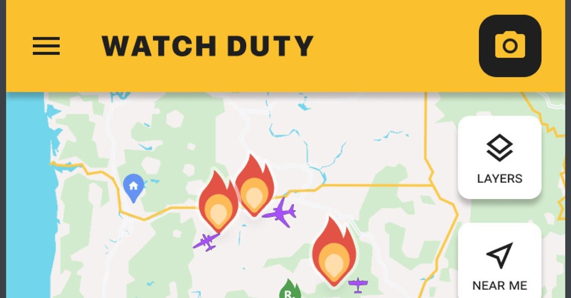 How Watch Duty Keeps Up With the California Wildfires