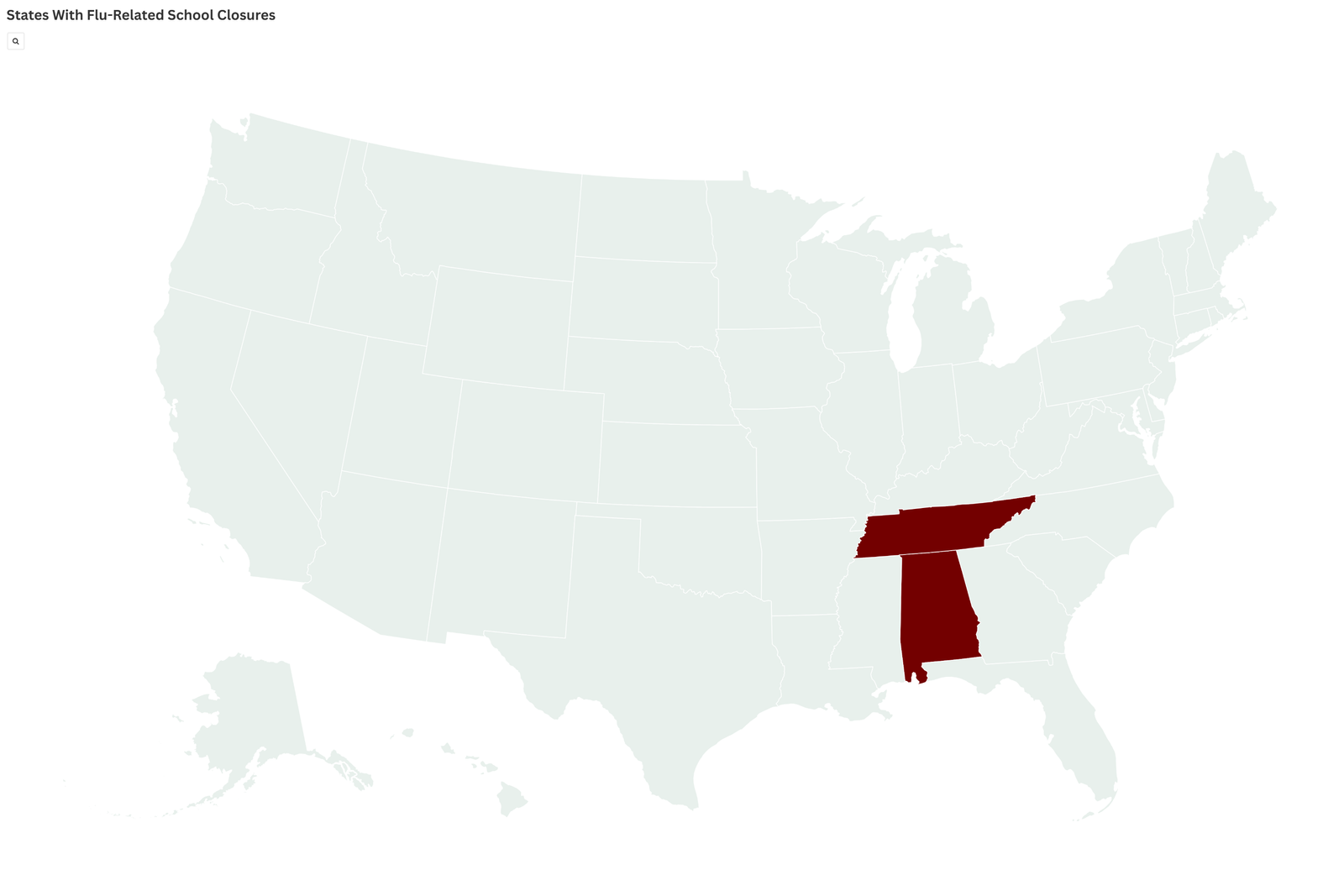 Map Shows States Closing Schools Because of Flu